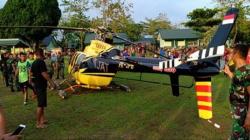 Helikopter Jhonlin Air Mendarat Darurat di Markas Yonif 726 Tamalatea