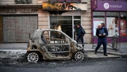 Polisi Prancis Tangkap 1.700 Lebih Demonstran Rompi Kuning