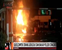 Polsek Ciracas Jaktim Dibakar Massa, Polisi Ungkap Penyebab Kejadian Ini