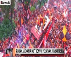 Begini Video Kemeriahan Pesta Juara Persija Diikuti Ribuan The Jakmania