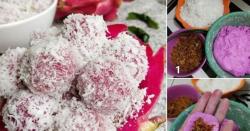 Mencicipi Jajanan Pasar Kue Klepon, Unik Terbuat dari Buah Naga