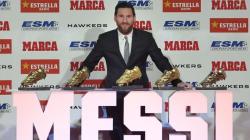 Raih Sepatu Emas Eropa Kelima, Messi: Saya Tak Pernah Membayangkannya