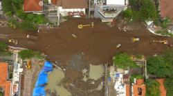 Jalan Raya Gubeng yang Ambles Mulai Diaspal Malam Ini