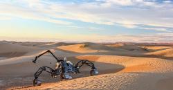 Eropa Uji Rover di Gurun Mirip Landscape Mars