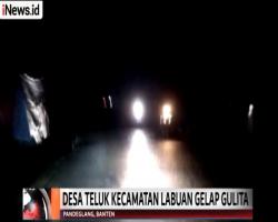 Jadi Lokasi Terparah, Desa Teluk Tampak Gelap Gulita