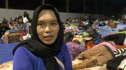 Warga Pulau Sebesi Kekurangan Stok Air Bersih di Tempat Pengungsian