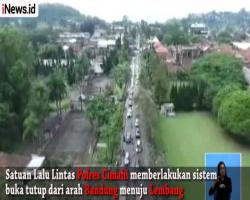 Kurangi Kemacetan, Polres Cimahi Berlakukan Sistem Buka Tutup Jl Bandung-Lembang