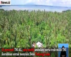 TNI Sisir Desa Tanjung Lame, Kawasan Paling Ujung dengan Akses Jalan Rusak