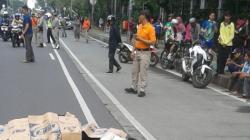 Pesepeda Tewas Ditabrak Bus Transjakarta di Kawasan Monas