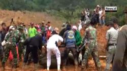 Medan Berat, Begini Hasil Pencarian Korban Longsor di Sukabumi