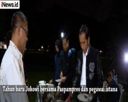 Malam Tahun Baru, Jokowi Ajak Paspampres dan Pegawai Istana Makan Angkringan