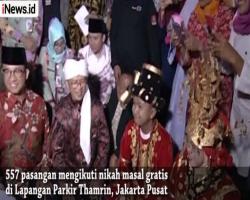 557 Pasangan Ikuti Nikah Massal Gratis, Anies Baswedan dan AA Gym Jadi Saksi