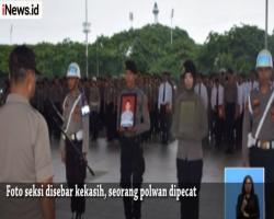 Foto Seksi Disebar Kekasih, Anggota Polwan Diberhentikan Secara Tidak Hormat