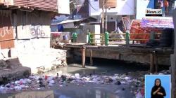 Kali Krukut Tanah Abang Dipenuhi Sampah, Warga Terserang Penyakit