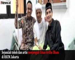 Sejumlah Tokoh dan Artis Jenguk Ustaz Arifin Ilham di RSCM