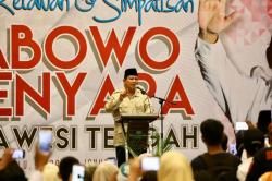 Di Palu, Prabowo Singgung Ulah Pejabat Korupsi Bantuan Bencana Alam