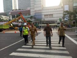 Revitalisasi Taman Tugu Tani, DKI Bangun Fasilitas Pelican Crossing