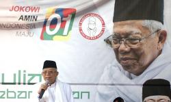 Rebut Suara Pemilih, Ma'ruf Amin Resmikan Posko Pemenangan di Depok