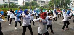 Senam Zumba Bersama Caleg Perindo di Bekasi Kenalkan Gaya Hidup Sehat