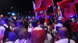 Debat Capres Usai, Jalan Gatsu Macet Dipenuhi Relawan