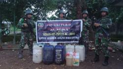 Satgas TNI Gagalkan Penyelundupan 860 Liter BBM di Perbatasan RI-RDTL