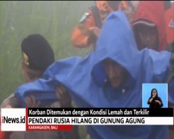 Sempat Hilang di Gunung Agung, Pendaki Rusia Ditemukan Petugas dalam Keadaan Lemas