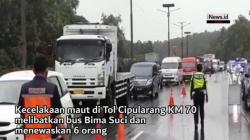 Kecelakaan Bus di Tol Cipularang, 6 Penumpang Tewas