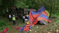 Hasil Olah TKP Kecelakaan Bus Maut di Tol Purbaleunyi, Ban Depan Pecah