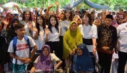 MNC Peduli Bersama Miss World-Miss Indonesia Bantu Pengungsi Lombok