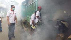 Cegah DBD, Caleg Perindo Iwan Frederik Fogging Kampung Tuna Manado