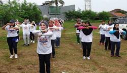 Tanamkan Hidup Sehat, Caleg Perindo Semarang Ajak Lansia Senam Bersama