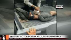 Tertangkap Mencuri Motor, Pria di Medan Diarak Warga Keliling Perumahan
