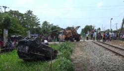 KA Tabrak Avanza di Serdang Bedagai, Suami Tewas dan Istri Luka Parah