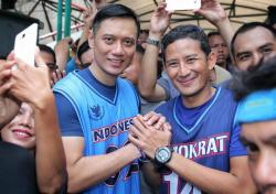 Pesan dan Tips AHY untuk Sandi Jelang Debat dengan Ma'ruf Amin