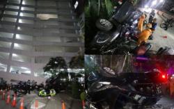Ajaib, Sopir Selamat Setelah Mobilnya Terjun dari Lantai 8 Gedung