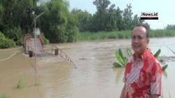 Hujan Deras Robohkan Jembatan di Mojokerto, 90 Keluarga Terisolir