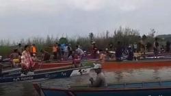 Perahu Berpenumpang 11 Orang Terbalik di Danau Tempe Soppeng, 2 Tewas