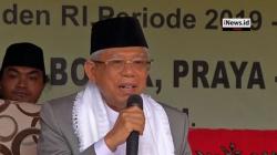 Ditemani Sekjen PBNU, Begini Suasana Kampanye Ma'ruf Amin di Ponpes Lombok