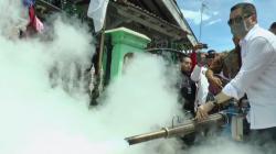 HT Turun Langsung Fogging Permukiman Warga di Panjang Bandar Lampung