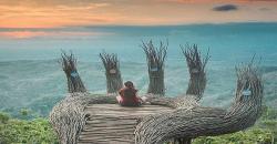 Indahnya Kota Yogya jika Dilihat dari Bukit Hutan Pinus Pengger Bantul