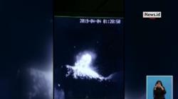 Rekaman CCTV Gunung Agung Hemburkan Material Sejauh 2.000 Meter