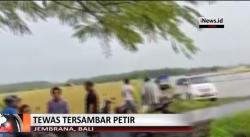 Petani di Bali Tersambar Petir, 2 Orang Tewas