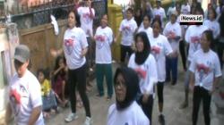 Ibu-Ibu di Depok Antusias Ikuti Senam Sehat Bersama Partai Perindo