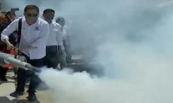 Diikuti Para Kader dan Simpatisan, HT Pimpin Fogging Nasional Perindo di Sibolga