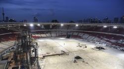 Jelang Kampanye Akbar, Massa Pendukung Jokowi Padati Pintu Utama GBK