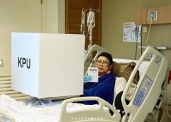 Detik-Detik Ani Yudhoyono Nyoblos di Ranjang Rumah Sakit