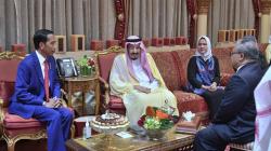Bertemu di Istana Raja di Riyadh, Presiden Jokowi Dijamu Raja Salman
