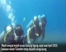 Gunung Agung Erupsi, Kawasan Tulamben Tetap Jadi Pilihan Wisatawan