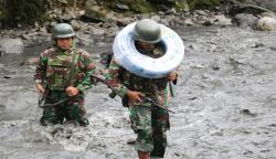 Satgas Yonif Bangun Sendang Bharata Atasi Krisis Air di Yunggwi Papua