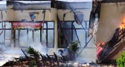 Suara Ledakan Terdengar Beberapa Kali saat Kebakaran Mapolres Lamsel